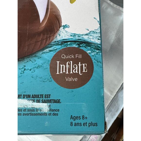 48"x37" Patriotic Bald Eagle Pool Float by CocoNut Outdoor Quick Fill Inflate - Picture 4 of 4